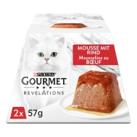 پک 2 عددی موس Gourmet Gold مدل Revelations تهيه شده از گوشت گوساله مخصوص گربه - 57x2 گرم