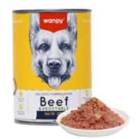كنسرو Wanpy مدل Beef تهيه شده از گوشت مخصوص سگ - 375 گرم