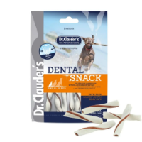 تشویقی دنتال Dr.Clauder’s مخصوص سگ مدل Duck Dental Snack تهیه شده از گوشت اردک برای محافظت و سفیدی دندان ها - 80 گرم
