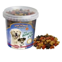 تصویر  تشويقی سطلی Nobby مدل StarSnack - Mini Bones Mix مخصوص سگ تهیه شده از مرغ، گوشت و بوقلمون - 500 گرم