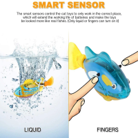 تصویر  اسباب بازی ماهی رباتیک Robot Fish مخصوص سگ و گربه - طرح رندوم
