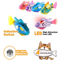 تصویر  اسباب بازی ماهی رباتیک Robot Fish مخصوص سگ و گربه - طرح رندوم