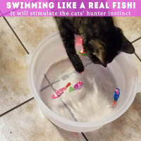 تصویر  اسباب بازی ماهی رباتیک Robot Fish مخصوص سگ و گربه - طرح رندوم