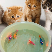 تصویر  اسباب بازی ماهی رباتیک Robot Fish مخصوص سگ و گربه - طرح رندوم