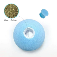 اسباب بازی توپ صدا دار لمسی Pet Gravity مدل قورباغه دارای مخزن کت نیپ مخصوص گربه - رنگ سبز