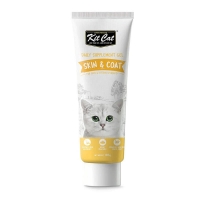 تصویر  خمير Kit Cat مدل Skin & Coat مخصوص گربه برای تقویت پوست و مو - 120 گرم