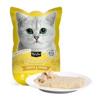 عکس پوچ Kit Cat تهيه شده از مرغ و ماهی سالمون مخصوص گربه - 70 گرم