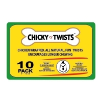 تصویر  تشويقی دنتال Freshy مدل Chicky Twists بسته 10 عددی مخصوص سگ - 90 گرم