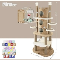 عکس درخت گربه  Nina Pet مدل M1 قلعه مخصوص گربه - رنگ سفارشی