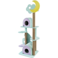 عکس درخت گربه Nina Pet كد C مدل ابر و ماه مخصوص گربه - رنگ سفارشی