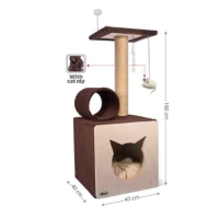 عکس درخت گربه Nina Pet كد C مخصوص گربه - رنگ سفارشی