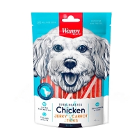 عکس تشويقی Wanpy مدل Oven Roasted Chicken Jerky & Carrot Sticks مخصوص سگ تهيه شده از مرغ و هويج رست شده - 100 گرم