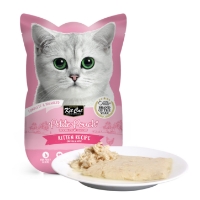عکس پوچ Kit Cat مدل Kitten تهيه شده از مرغ در ژله گوشت مخصوص بچه‌ گربه - 70 گرم