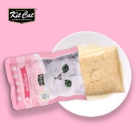 عکس پوچ Kit Cat مدل Kitten تهيه شده از مرغ در ژله گوشت مخصوص بچه‌ گربه - 70 گرم