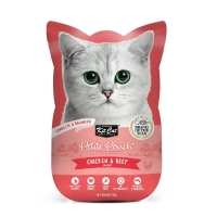 عکس پوچ Kit Cat تهيه شده از مرغ و گوشت مخصوص گربه - 70 گرم