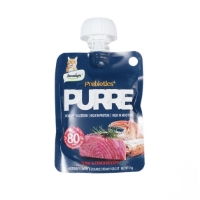 عکس پودينگ پروبيوتيک پلاس Dentalight تهیه شده از ماهی تن و خرچنگ مخصوص گربه - 55 گرم
