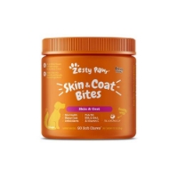 عکس مكمل Zesty Paws مدل Skin & Coat Bite برای مراقبت از پوست و مو با طعم بيكن مخصوص سگ - 90 عدد