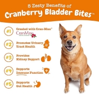 عکس مكمل Zesty Paws مدل Urinary Tract Bites برای سلامت مجاری ادراری با طعم بيكن مخصوص سگ - 90 عدد