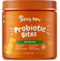 عکس مكمل Zesty Paws مدل Probiotic Bite برای سلامت دستگاه گوارش با طعم مرغ مخصوص سگ - 90 عدد