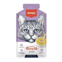 عکس سوپ Wanpy مدل Meat Broth تهيه شده از اردک مخصوص گربه - 50 گرم