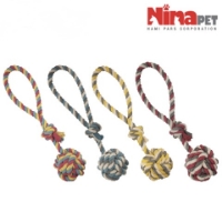 عکس اسباب بازی Nina Pet مدل توپ بند دار  - رنگ تصادفی
