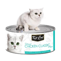 عکس كنسرو Kit Cat تهيه شده از مرغ کلاسیک مخصوص گربه - 80 گرم