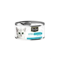 عکس كنسرو Kit Cat مدل Kitten تهيه شده از ماهی تن مخصوص بچه گربه - 80 گرم