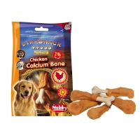 عکس تشويقی Nobby مدل Chicken Calcium Bone تهيه شده از مرغ مخصوص سگ - 70 گرم