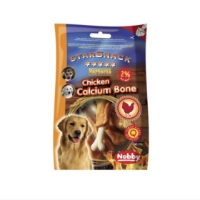 عکس تشويقی Nobby مدل Chicken Calcium Bone تهيه شده از مرغ مخصوص سگ - 70 گرم