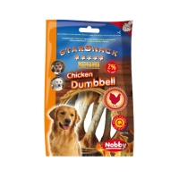 عکس تشويقی Nobby مدل Barbecue Chicken Dumbbell مخصوص سگ تهیه شده از مرغ کبابی - 70 گرم		