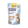 عکس اسنک تشویقی بالشتی مغزدار Gimcat مدل Nutri Pockets مخصوص بچه گربه تهیه شده از شیر،ماست و پنیر حاوی کلسیم - 60 گرم