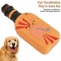 عکس اسباب بازی اسکوییشی Pet Cloud مدل بطری نوشيدنی لاتكسی مخصوص سگ - طرح تصادفی