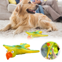 تصویر  اسباب بازی اسکوییشی Pet Cloud مدل پرنده حلقه ای لاتكسی صدا دار - سایز بزرگ