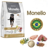 عکس غذای خشک Monello مدل Tradicional مخصوص همه نژاد های سگ بالغ تهیه شده از مرغ و طیور - 15 کیلوگرم