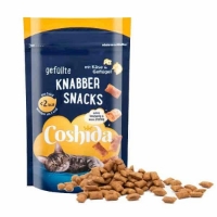 عکس تشويقی بالشتی مغزدار Coshida مدل Mega Pack تهيه شده از مرغ و پنير مخصوص گربه - 150 گرم