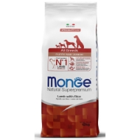 عکس غذای خشک Monge مدل All Breed Puppy & Junior تهيه شده از گوشت گوسفند و برنج مخصوص توله سگ - 500 گرم (زیپ کیپ فله)