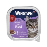 عکس ووم Winston مخصوص گربه بالغ تهيه شده از گوشت گاو - 100 گرم