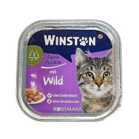 عکس ووم Winston مخصوص گربه بالغ تهيه شده از گوشت شکار - 100 گرم		