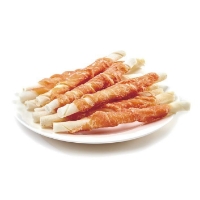	عکس تشويقی Wanpy مدل Chicken Jerky & Rawhide Twists تهيه شده از مرغ و راوهايد مخصوص سگ - 400 گرم